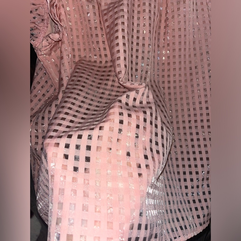 Entro Pink Ruffle Sleeve Blouse - Picture 6 of 7